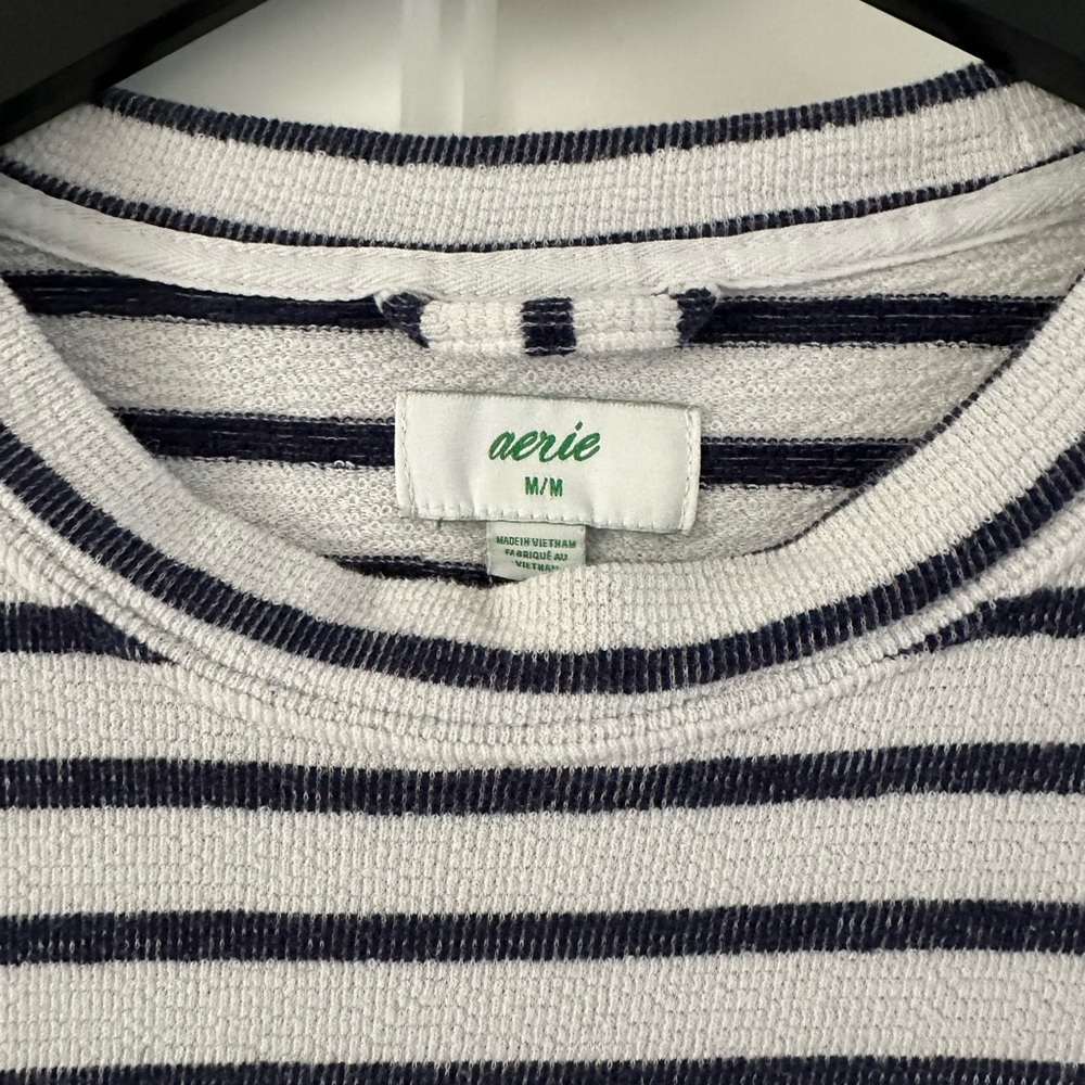 Aerie Striped Long Sleeve Sweatshirt - Picture 3 of 3
